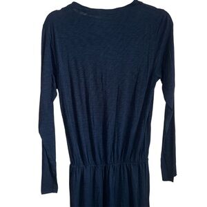 NWT Size M Anthropologie Stateside Long Maxi Navy Blue Dress with Slit